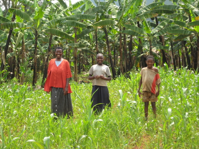 Locals keeping their distance from the strange muzungos