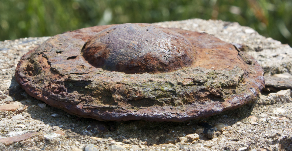 Very old gatepost