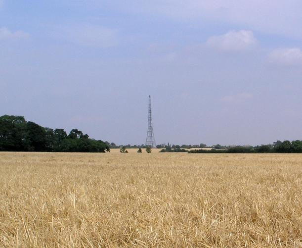 The distant transmission tower is the only noticable feature