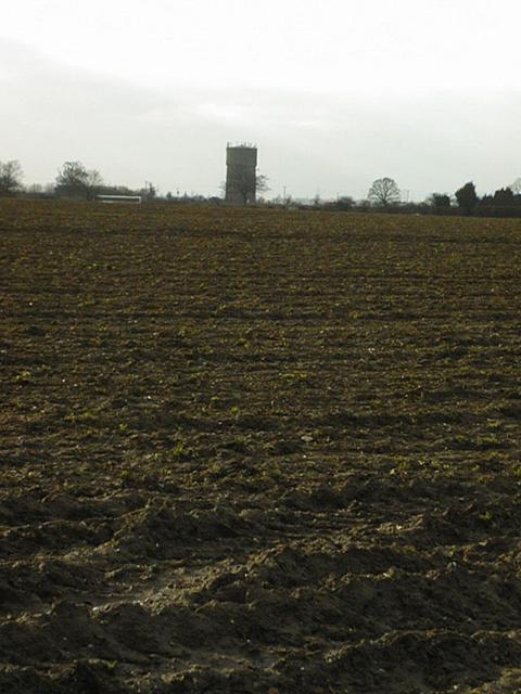 Watertower to the northwest.