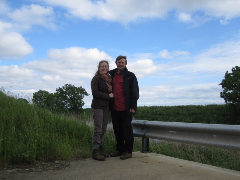 Visitors down by the Cowbridge Drain