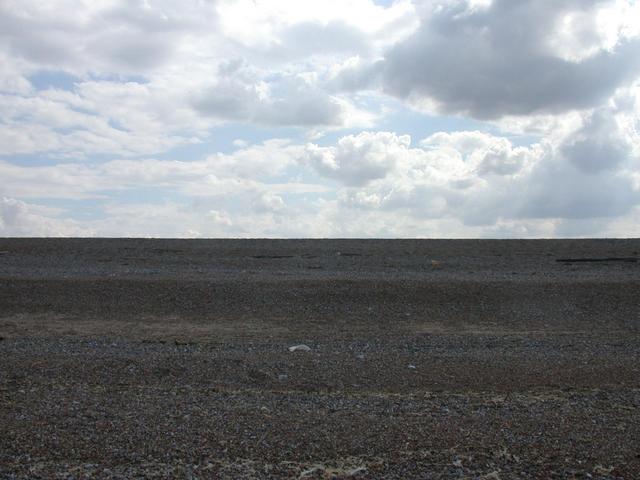 South from the sea's edge (the view from the top of the bar would have been prettier!)