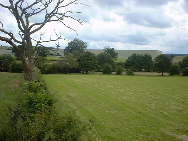 Looking S from the farm towards the JCB factory