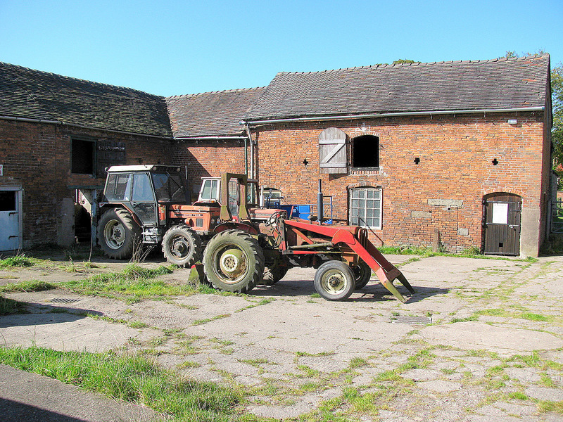 Some of the buildings on Harewood Hall farm.