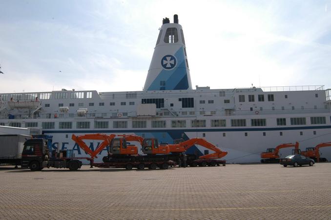 our confluence vehicle, the DFDS Seaways 'Duke of Scandinavia'