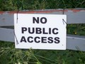 #4: the sign on the gate at the start of the field access road