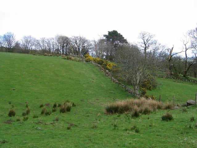 The confluence in its re-entrant.