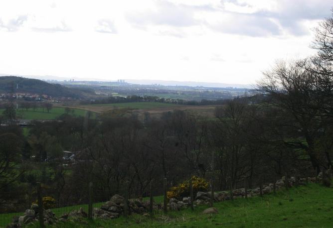 View of Glasgow from 30 miles away