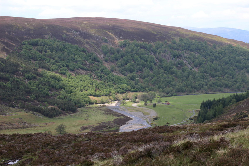 looking back on river Tromie