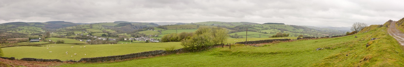 Llansawel - nearest town, from the mine area