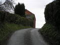 #7: View to the east about 30 meters up the lane from the confluence.