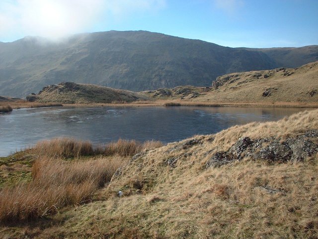 Looking west from the confluence. Exact point is clump of rocks in foreground.