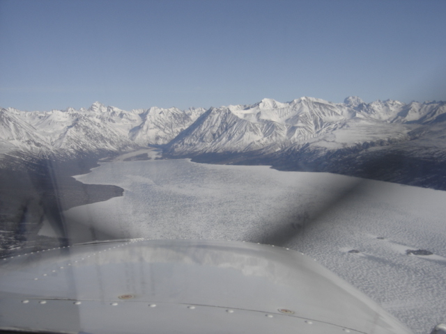 Over confluence looking east over Telequana Lake