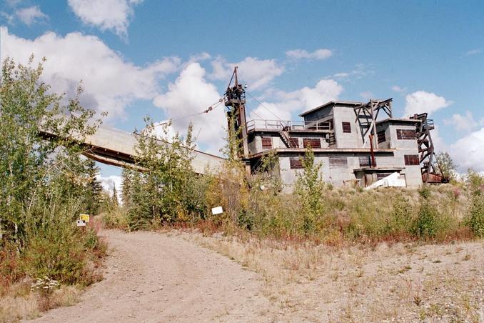 nearby dredge from the mining days of old