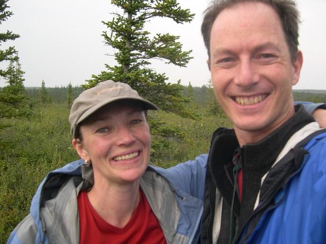 Ashley and Christopher at the confluence point