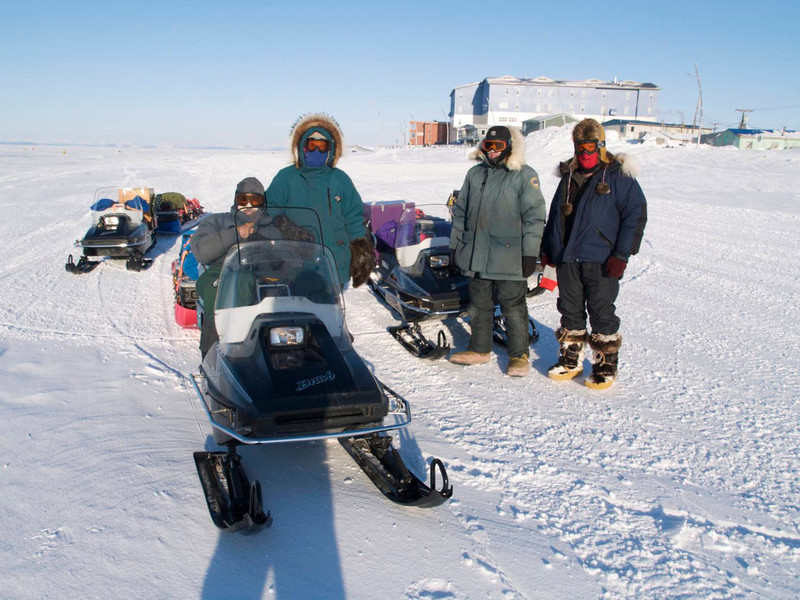 Our crew of four departing Kotzebue 