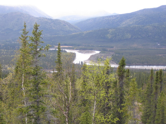 View of the river en route to the confluence site.