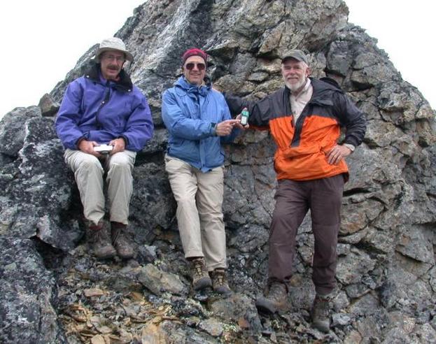 Group on confluence ridge at 69 00' 00"  144 00' 6.7"