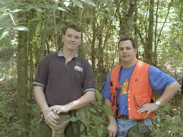 Robert on left (official camera operator) and me on right (navigator)