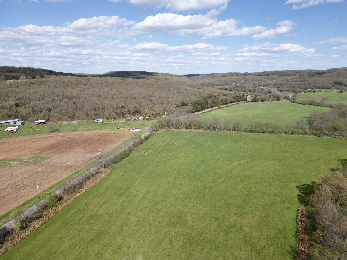 View East, from 120m above the point