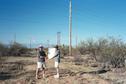 #6: Paul and Andy with the map under the power lines.