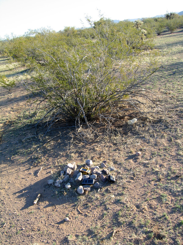 Existing cairn at confluence site