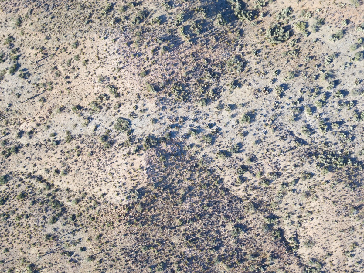 Looking down on the point from a height of 120m