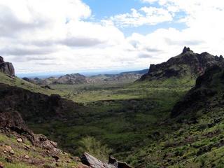 #1: View east from the Castle Dome Mountains