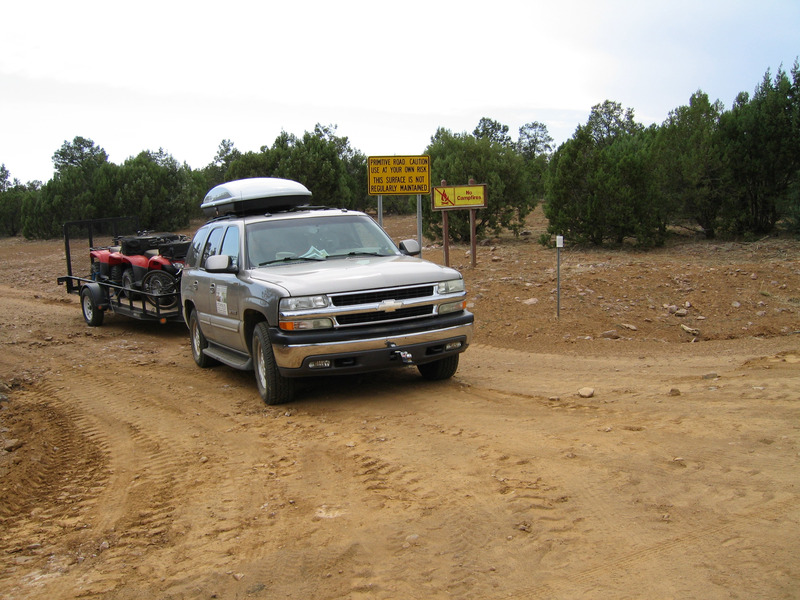 Intersection of Desert to Tall Pines Highway and NF-416