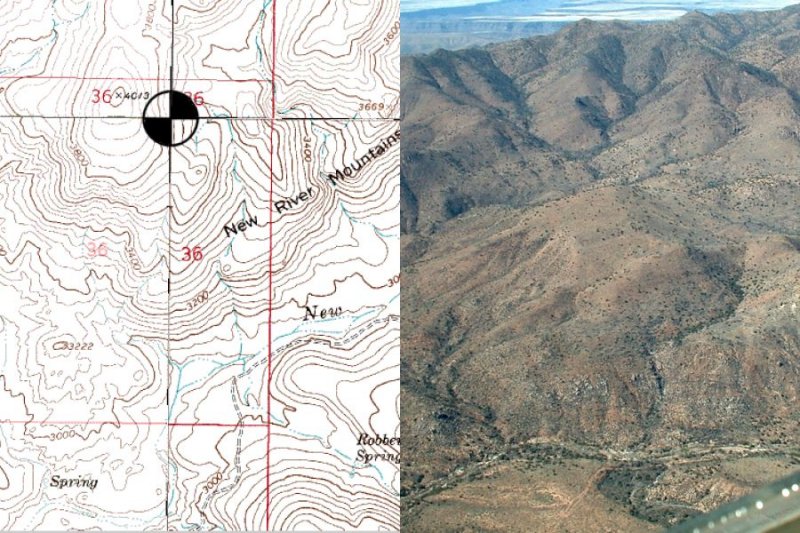 Aerial view by Russ Cooper on March 31, 2000, looking NNW