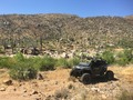 #10: Polaris vehicle and showing the ridge to the confluence in the background.