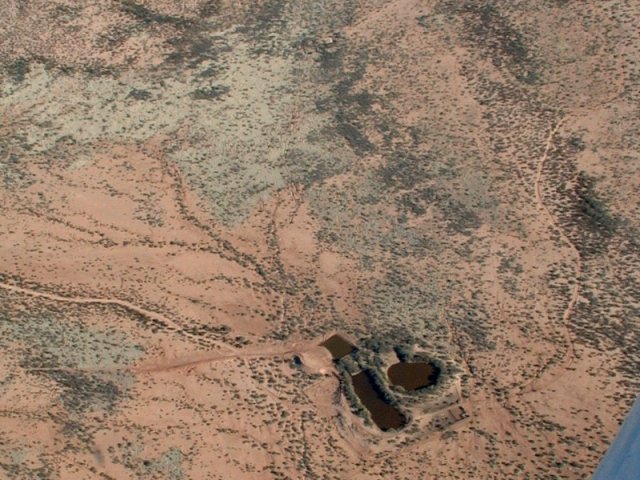 Aerial view of the confluence