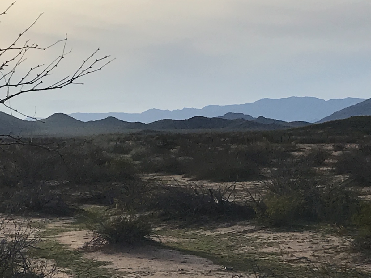 Better view of the landscape to the northwest, from a point 50 meters northwest of the confluence.