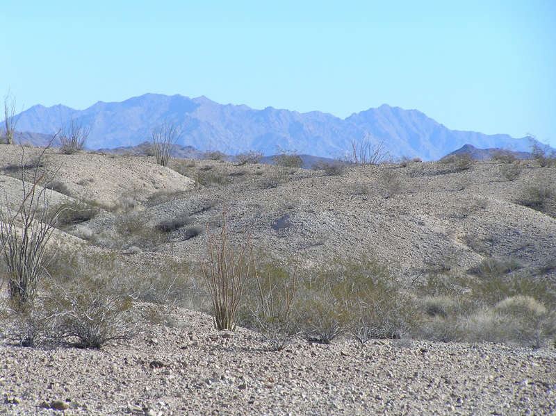 Zoomed in view to the east from the confluence.