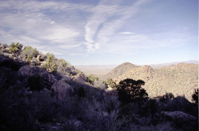 View west-northwest from confluence