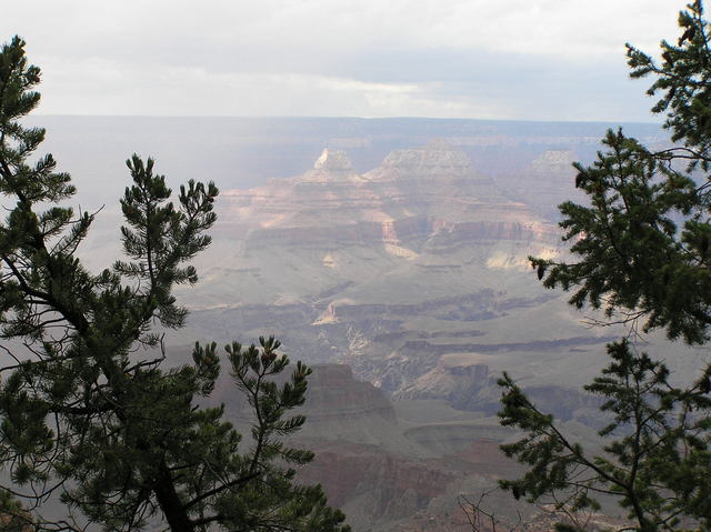 View to the north-northwest from the closest approach.