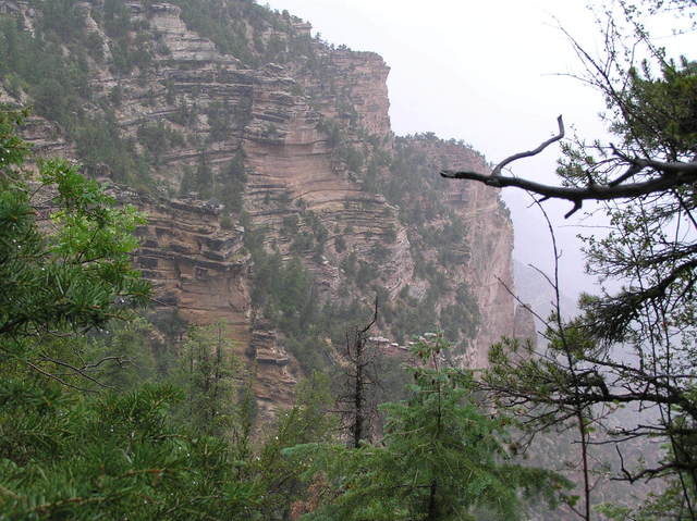 View to the west from the closest approach.