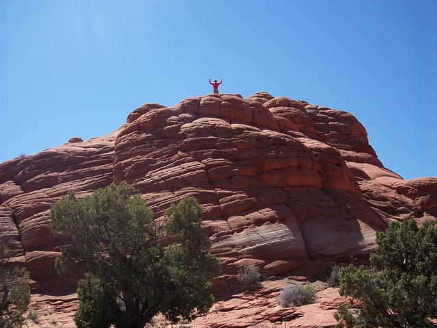 Vantage point for above pictures - about 25 meters south of confluence