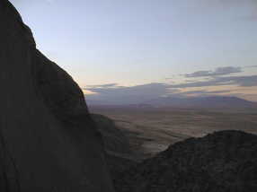 #1: View west from Confluence, showing the San Jacinto Mountains