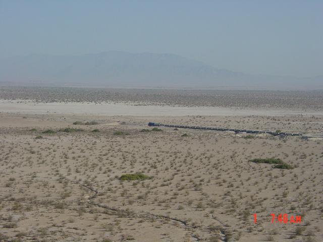 400m from the confluence looking east.  Gypsum train