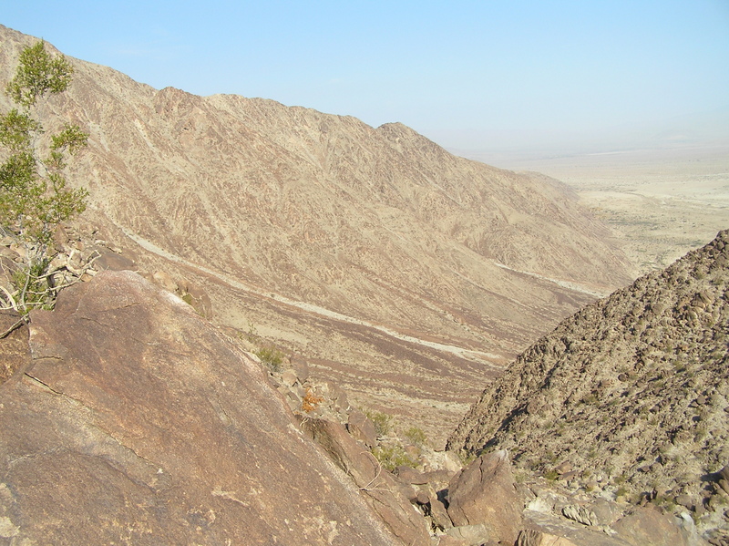 View to the west, looking down the valley that we had just climbed.