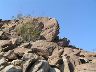 #1: Looking south at the confluence of 33 North 116 West in the Fish Creek Mountains of California.