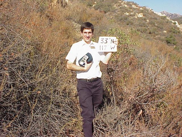 Joseph Kerski at the confluence.