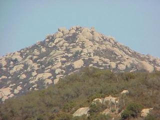 #1: View to the east from the confluence at one of the southern California hills.