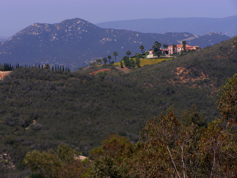 Nearby palace.  The confluence is in a wealthy part of San Diego County.