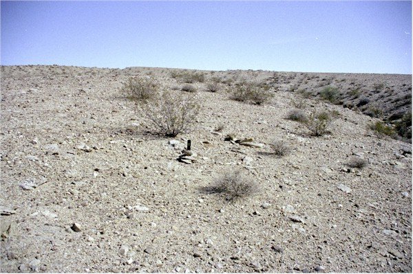 GPS on (temporary) stone pile marks the spot