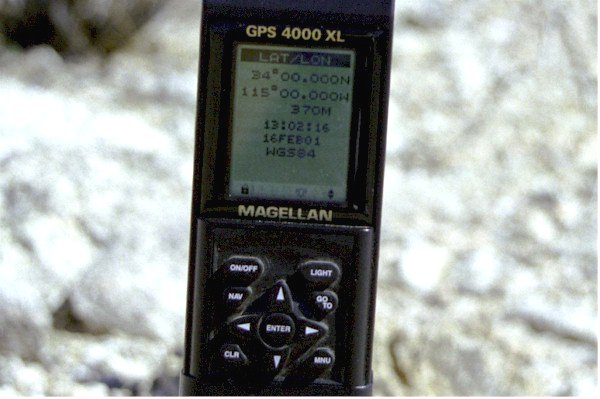 Close-up of GPS