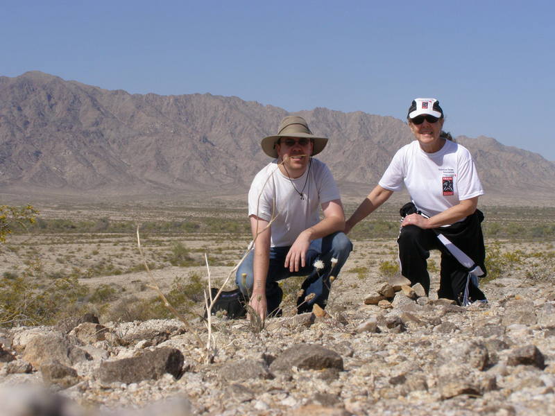 My mom and me at the confluence