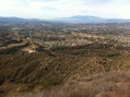 #2: View of the confluence, on the left side of this photograph down the ravine, from the ridge to the east of the point.