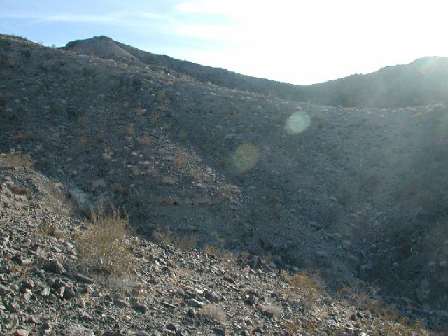 Looking West: The nearest peak of the Bristol Mountain